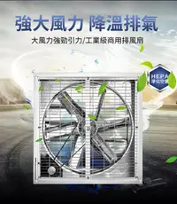 在飛比找PChome24h購物優惠-220V 800型負壓風機 廠房通風 降溫 排氣扇 換氣扇 