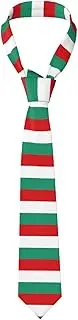 [WURTON] Chinese Flag Print Men'S Neckties Tie,Funny Novelty Neck Ties Cravat For Groom,Father, And Groomsman