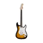 Squier Bullet Stratocaster Hardtail Electric Guitar, Laurel FB, Brown Sunburst
