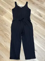 Michael Stars Theo Black Jumpsuit Women’s Size LP