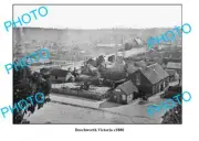 OLD LARGE PHOTO OF BEECHWORTH VICTORIA TOWN SCENE c1880