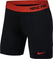 New NIKE Women's XXL Black/Red Softball Sliding Compression Shorts 6" Inseam