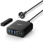 Anker Desktop Charger, Fast Charging USB C Charger, 112W Max 6-Port Charging Station, for iPhone, iPad, MacBook, Samsung and More (Cable Not Included)
