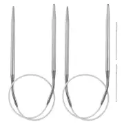 2pcs 15.75" Circular Knitting Needles US 7/4.5mm Needles 3.94" Short
