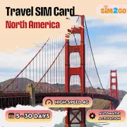 New - North America Travel Sim Card High Speed Data 4G/LTE