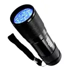 Professional 365 nM 9 UV LED Ultraviolet Leak Detection Flashlight / Blacklight