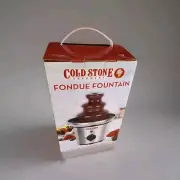 Cold Stone Stainless 3 Tier Electric Chocolate Fondue Fountain Machine