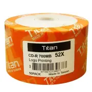 100 Titan Logo 52X CD-R CDR Blank Disc Storage Media 80Min 700MB