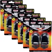 [12PCE] Mouse Traps, Highly Sensitive Pedal Design with Powerful Spring, No Pes