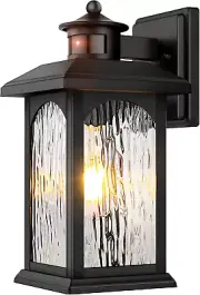 Motion Sensor Outdoor Wall Lantern, Updated Dusk to Dawn Outdoor Lighting, Exter