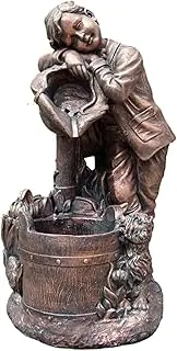 Outdoor Fountain Creative Character Sculpture Circulating Water Landscape Ornaments Balcony Decoration Garden Water Fountain