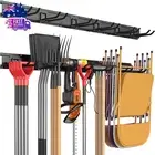 Garage Tool Storage Organizers Wall Mounted with 6 Removable Hooks and 3 Board,