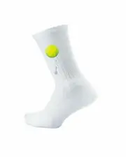 Thorlos Junior's Express Yourself Tennis Crew Socks, White, Medium