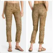 Citizens of Humanity Mandy Jeans High Waist Retro Slim Roll Up Floral sz.24 NWT