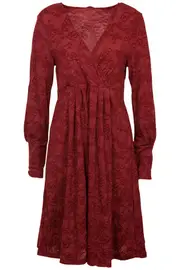 Paris Floral Cross Over Dress--ZAV-ZA0159F