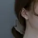 925純銀耳釘女2021年新款潮小巧高級感ins耳環氣質養耳洞2022耳飾