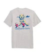 Vineyard Vines Pup Cup Short Sleeve Pocket Tee