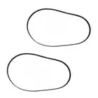 2Pieces Automatic Bread Maker Machine Belt Stirring Belt Drive Belt Black