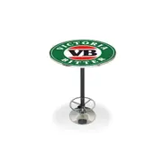 A Man & His Cave Victoria Bitter Retro Bar Table Home Pub Round 70cm Green