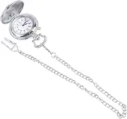 [LIFKOME] 1pc Vintage Pocket Watch Automatic Watch Pocket Watches Mechanical Watch Pendant Digital Watch Train Waterproof Watch Vintage Watch Gold Pocket Chain Stopwatch Man Watch Silver