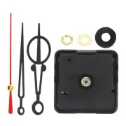1Set Quartz Clock Movement Parts 1/2" Shaft for 2-3mm Clock Dial Thick Black/Red