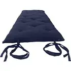 Japanese Floor Rolling Mattress, Cotton Pad, Shiki Futon 3 x 30 x 80 Navy