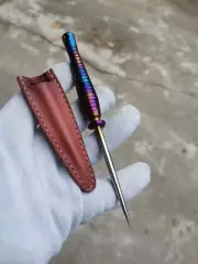 New Handmade TC4 titanium tea needle tea knife / titanium alloy toothpick EDC