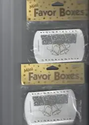 Paper Art Mini Wedding Favor Boxes Set of 2 With 20 Boxes Each Package Brand NEW