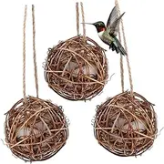 3pcs Hummingbird Nesting Material Kit Creative Bird Lovers Present for Outdoor Garden Decor Easy to Install Nesting for Bird Health