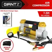 12V Air Compressor Portable Tyre Pump Inflator 4WD 4x4 Car Bike Truck 200L/MIN
