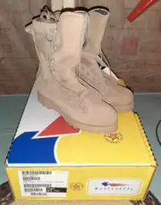 NEW Belleville Military Army Combat Work Tan Desert Boots Mens Boys 3.5N