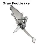 Motorcycle Front Foot Pegs Motorcycle Left Footrest Gear Shift Lever Pedal For Kawasaki Ninja 300/250/r Z250 Z300 Ex250 Ex300 1pc R gray Footbrake ...