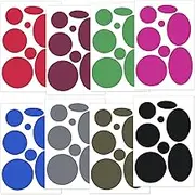64 Pcs Puffer Down Jacket Repair Patch Kit, Nylon Fabric Repair Patch Self Adhesive Waterproof Stick On Patches Tape for Coat Clothing Tent Sleeping Bags Ski Pants Holes Fixing Round,8 Colors
