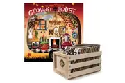 Crosley Record Storage Crate & Crowded House The Very Very Best Of Crowded House - Double Vinyl Album Bundle