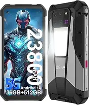 8849 Tank 3 Pro Rugged Smartphone 23800mAh Rugged Projector Phone 36GB+512GB Dual Sim 5G Android 14 Unlocked Mobile Cell Phones 6.79" Big Screen, Camping Light/2TB Expand/OTG 97dB Loud Speaker