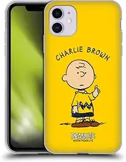 Head Case Designs Officially Licensed Peanuts Charlie Brown Characters Soft Gel Case Compatible with Apple iPhone 11