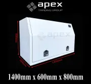 BRAND NEW TOOLBOX 2.5MM CHECKER POWDER COAT TOOL BOX-UTE TRUCK STORAGE- 1468FCPW