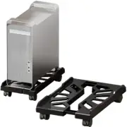 Adjustable Mobile CPU Stand Ventilated Computer Tower Stand With Rolling Caster