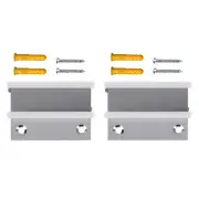 2* Door Clip Positioner Part Glass Sliding Door Swing Stop Limiter Aluminum
