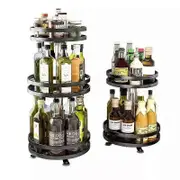 360 degree rotatable kitchen rack seasoning storage rack storage box oil, salt