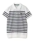 (ASK availability First) BEAMS LACOSTE Pique striped polo shirt NEW