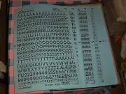 t. NOS Letraset Premier Letragraphica 10 x 15 Sheet Font Size Use Drop-Down Box