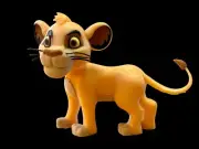 UNPAINTED Lion King Simba 3D Printed Model Kit (8-24)