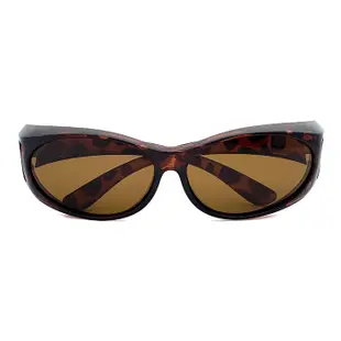 MIT偏光太陽眼鏡(可套式) 豹紋茶 Polaroid套鏡 眼鏡族首選 抗UV400 防眩光反光 免 (4.4折)