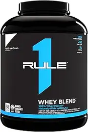 Rule1 R1 Whey Blend Powder 2.28 kg, Vanilla Ice Cream (68 Servings)