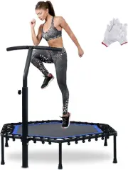 50" Rebounder Mini Trampoline Australia Fitness Trampolines with Adjustable Hand