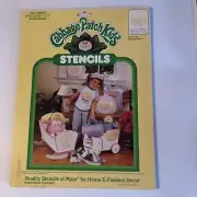 Vintage 1984 Cabbage Patch Kids Craft Book Stencils NEW oldStock #26601