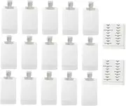 PLAFOPE 1Set Travel Lotion Pouch Portable Storage Bags for Shampoo Conditioner Creams Lotions Includes Labels for Skincare Cosmetic Sub Packing