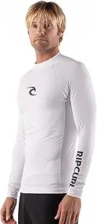 [Rip Curl] Men's Long Sleeve Rashguard-UPF 50+ Sun Protection Surf Shirt, Tight Fit Rash Vest