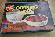 Vtg NOS Corning Ware Blue Cornflower 4 Piece Du-Ette Set P-839